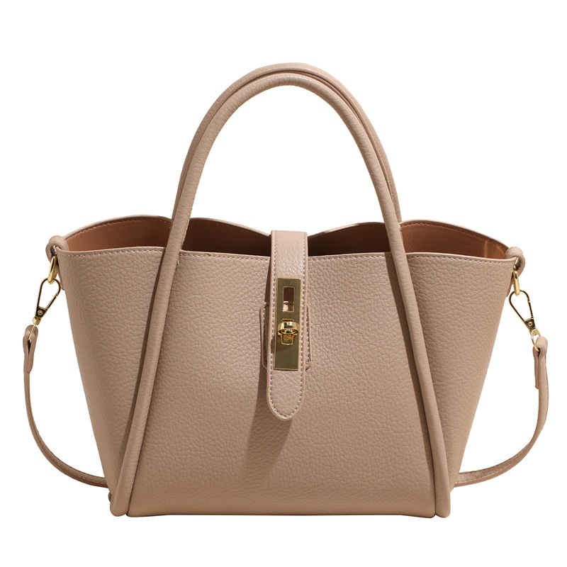 Large-capacity bag for women 2025 new style, trendy, versatile and simple single-shoulder crossbody bag, casual work hand-held bucket bag Item Picture