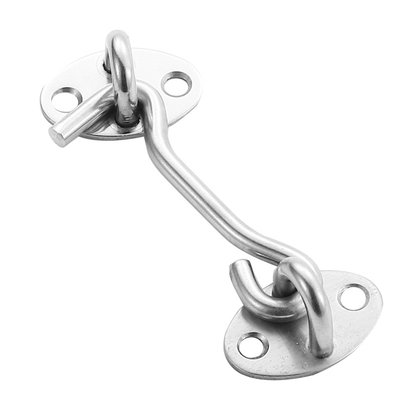 Thickened solid stainless steel hooks, windproof hooks, sliding doors, extended old-fashioned stainless steel tie hooks, window hooks Item Picture