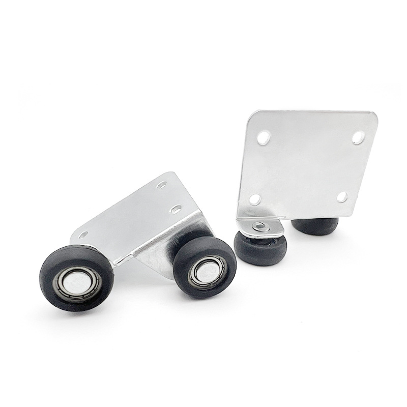 Stainless steel sliding door wheels, window and door wheels, floor wheels, sliding door heavy-duty hollow wheels, two-wheel lower wheels, window accessories Specification drawing