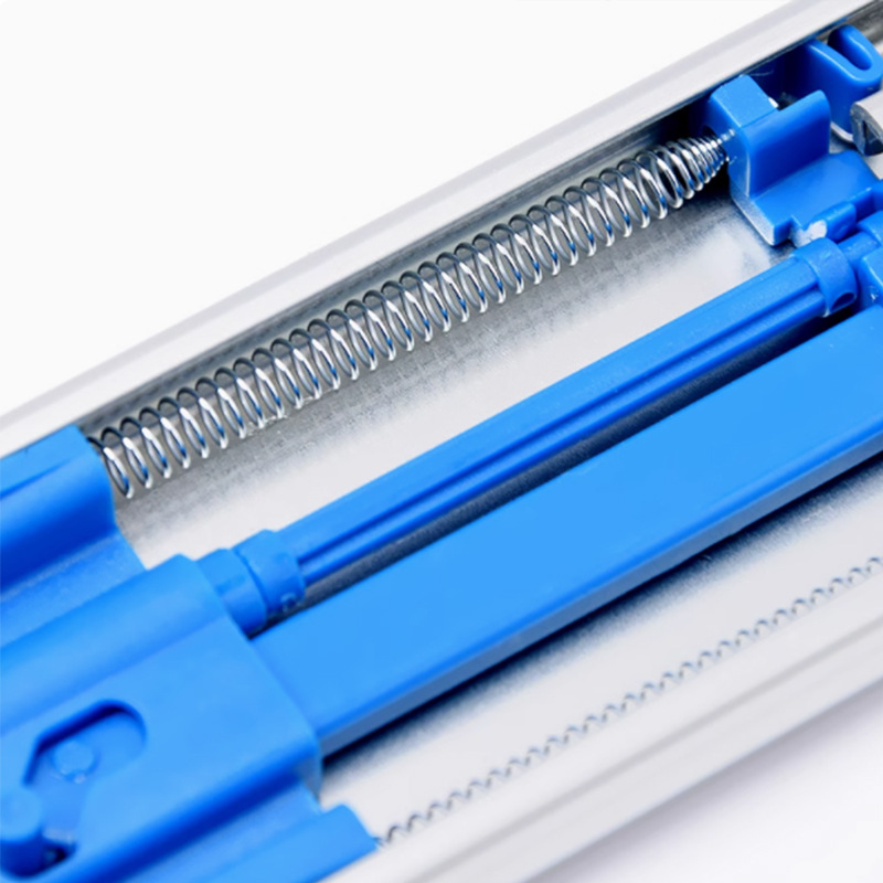 Wholesale Taiwan locomotive slide rails, three-section guide rails, buffer damping, silent cabinet hardware accessories, drawer tracks Specification drawing