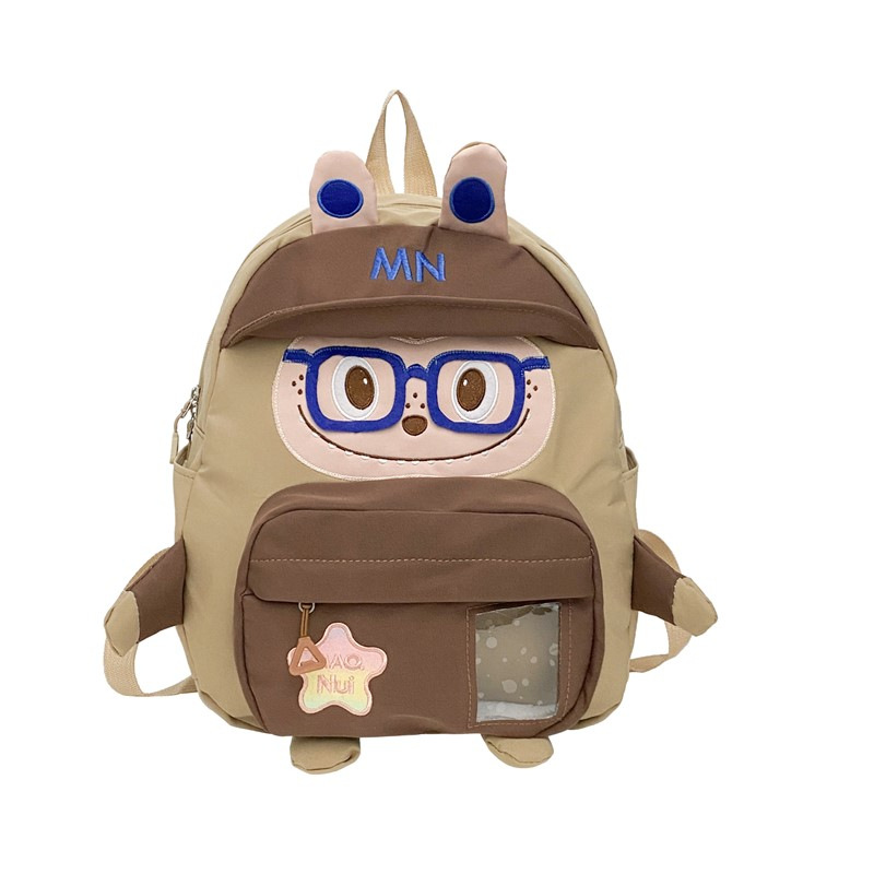 New summer casual canvas backpack, Japanese-style girlish doll backpack, cute and sweet, large-capacity class bag Item Picture