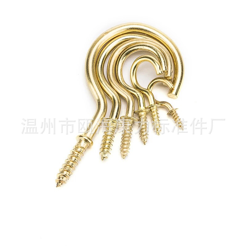 In stock, we offer cup hooks with pads, open sheep eyes, lamp hooks with pads, copper-plated coat hooks, and medium hooks for DIY Application Scenario