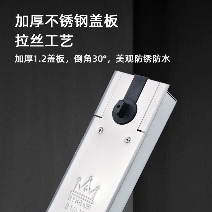 High-quality general-purpose glass door floor springs, BTS-75 floor springs, frameless and framed door aluminum alloy details Picture