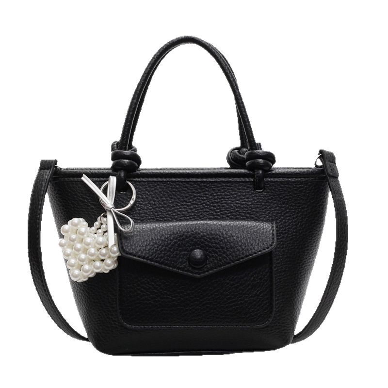 A niche and fashionable hand-held bucket bag for women, a simple Korean-style single-shoulder bag for summer 2025, a trendy and casual crossbody bag Item Picture