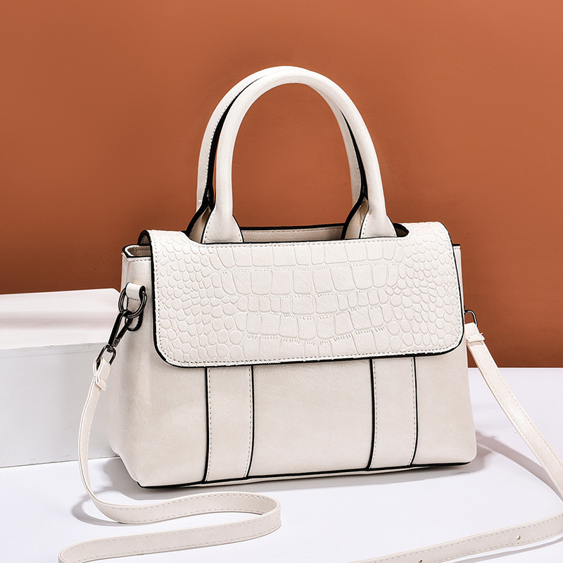 Soft leather handbag, large-capacity women's bag, 2022 new style, trendy, fashionable and elegant crossbody women's bag, export consignment Specification drawing