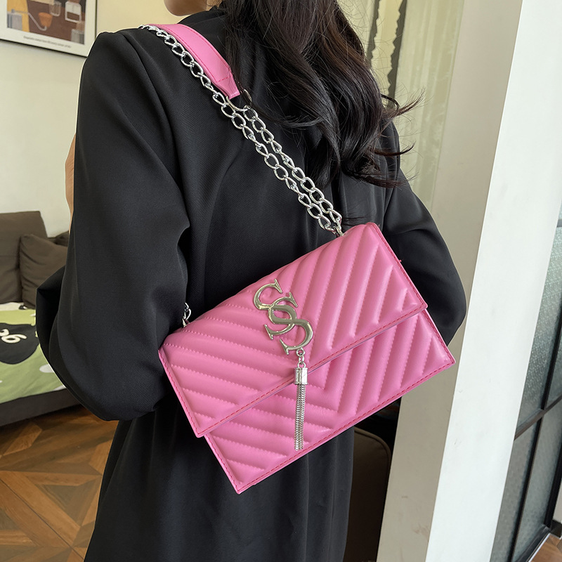 French-style retro, stylish and fashionable 2025 summer new simple, casual and elegant crossbody single-shoulder small square bag Specification drawing