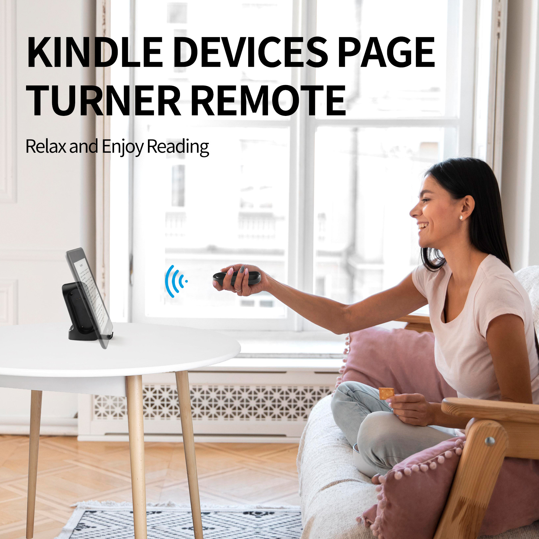 Amazon's new Kindl controller, tablet clip, selfie remote control, lazy Kindel novel page Turner Application Scenario