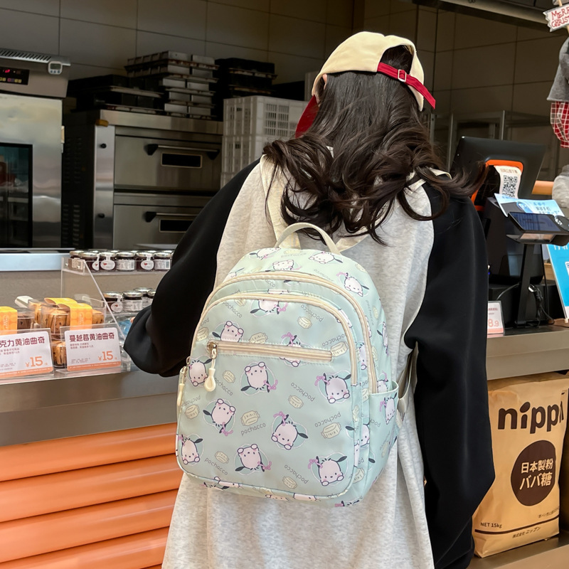 ins Cross-border Trendy Cartoon Backpack 2025 Summer New Style, cute for girls, large capacity backpack, casual handbag Specification drawing