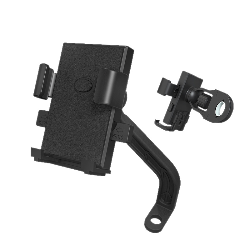 New one-click lock bicycle and mobile phone stand, electric bike and motorcycle automatic lock stand, mobile phone stand, cycling accessories Item Picture