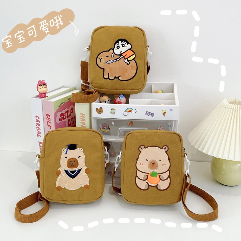 New cartoon children's crossbody bag, casual children's mini chest bag, versatile change key bag for girls, cross-border wholesale full figure