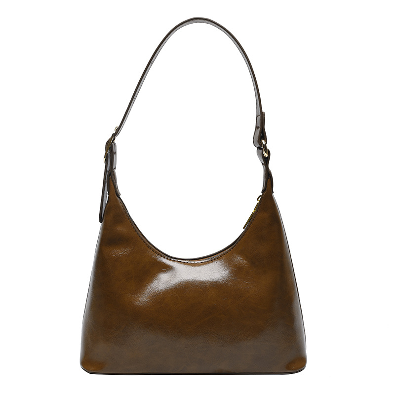 Cross-border retro niche bag for women 2025 new style, trendy and versatile, fashionable baguette bag, high-end single-shoulder armpit bag Item Picture