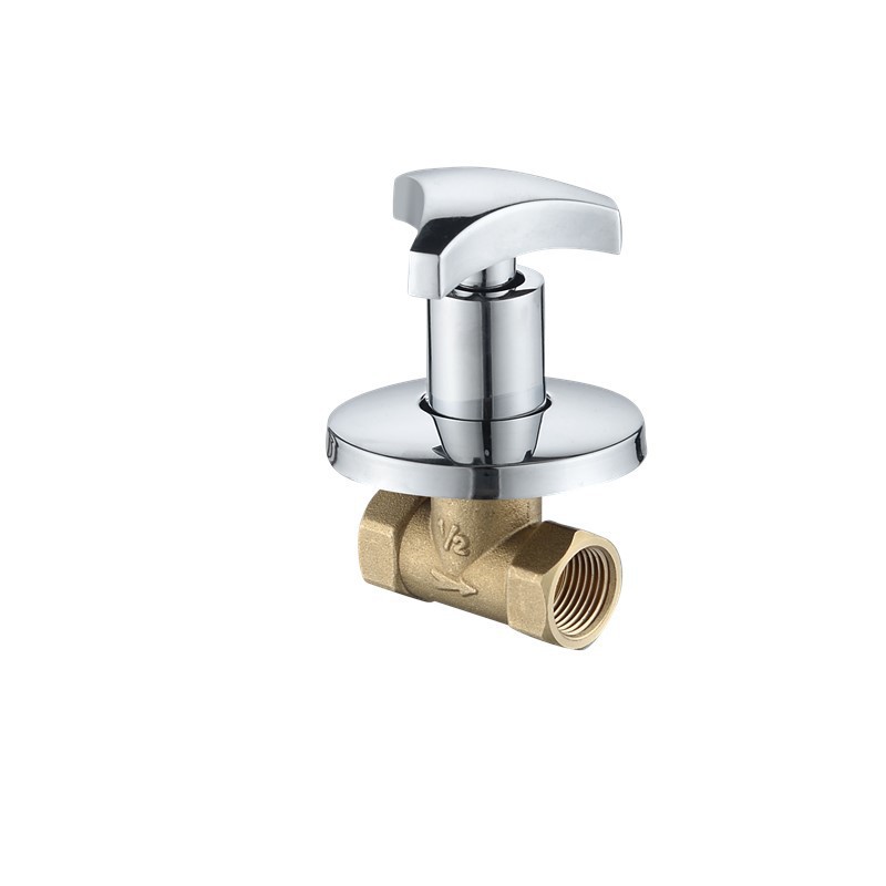 Cross-border copper concealed valve, 4-point concealed switch, bathhouse showerhead valve, 1/2 stop valve, quick-opening solar mixing valve Item Picture