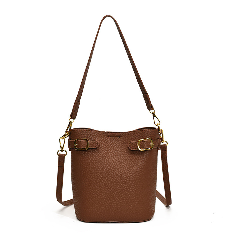 A simple and casual bucket bag for women in 2024, a fashionable and versatile mother-and-child bag for work and commuting, and a single-shoulder crossbody bag Item Picture