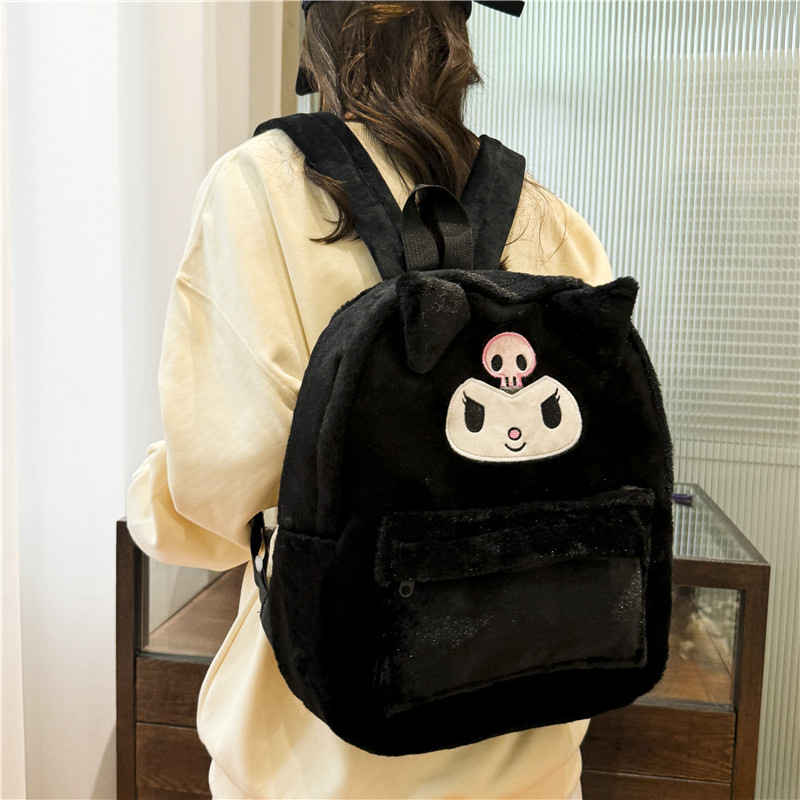 New large backpack cartoon large-capacity school bag, girlish Melody Kuromi birthday gift wholesale version Application Scenario