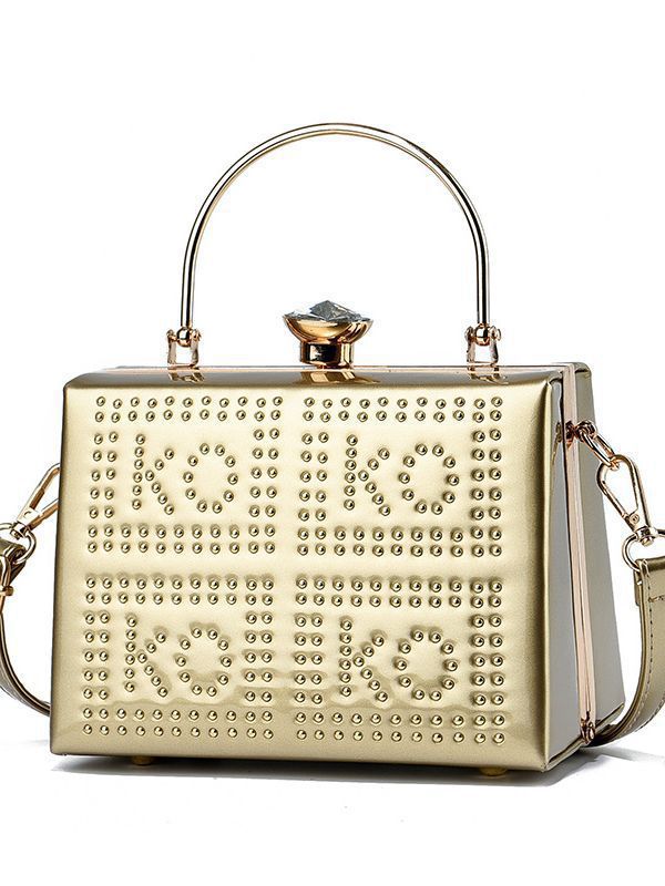 20223 Fashionable women's bag, large-capacity steel frame bag, casual, versatile, high-end and elegant, new single-shoulder bag, middle-aged women's bag Specification drawing