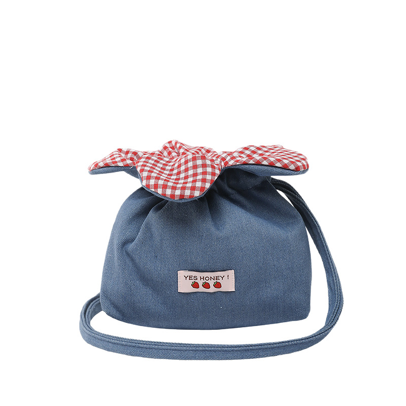 2025 New forest-themed versatile small bag, healing flower drawstring single-shoulder bag, women's canvas versatile mini crossbody bag Item Picture