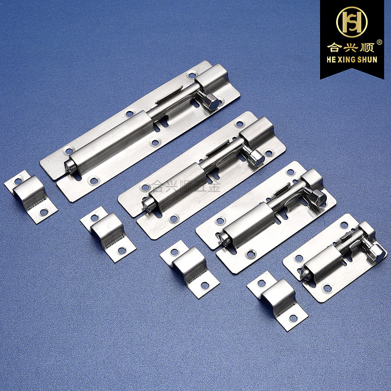 Stainless steel latch door bolt, door latch, wooden door and window exposed latch lock, bathroom thickened, old-fashioned door latch, Chinese latch details Picture