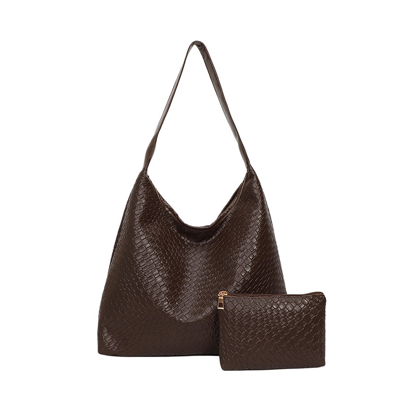 A casual and stylish large-capacity single-shoulder bag, a simple and retro woven commuting tote bag that is popular in the summer of 2025 Item Picture