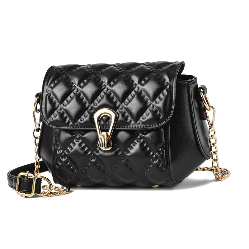 2022 new stylish and high-end women's small bag with diamond-shaped fashionable chain single-shoulder crossbody small square bag consignment Item Picture