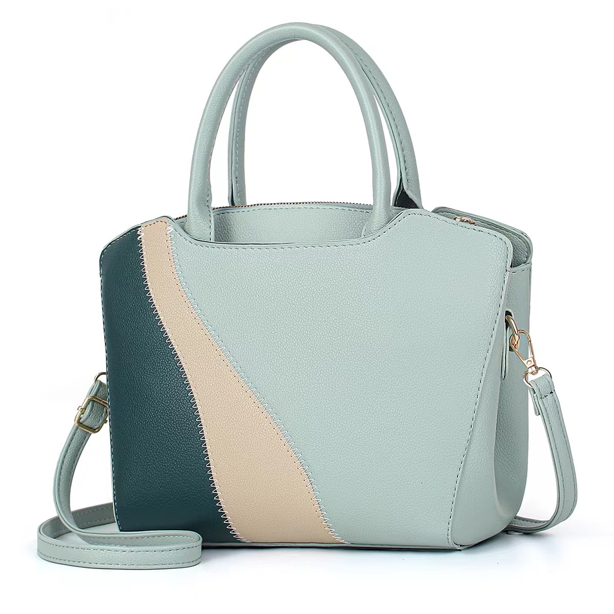New 2024 foreign trade women's bag, single-shoulder crossbody bag, large-capacity retro patchwork handbag for women, commuter cross-border bag Application Scenario