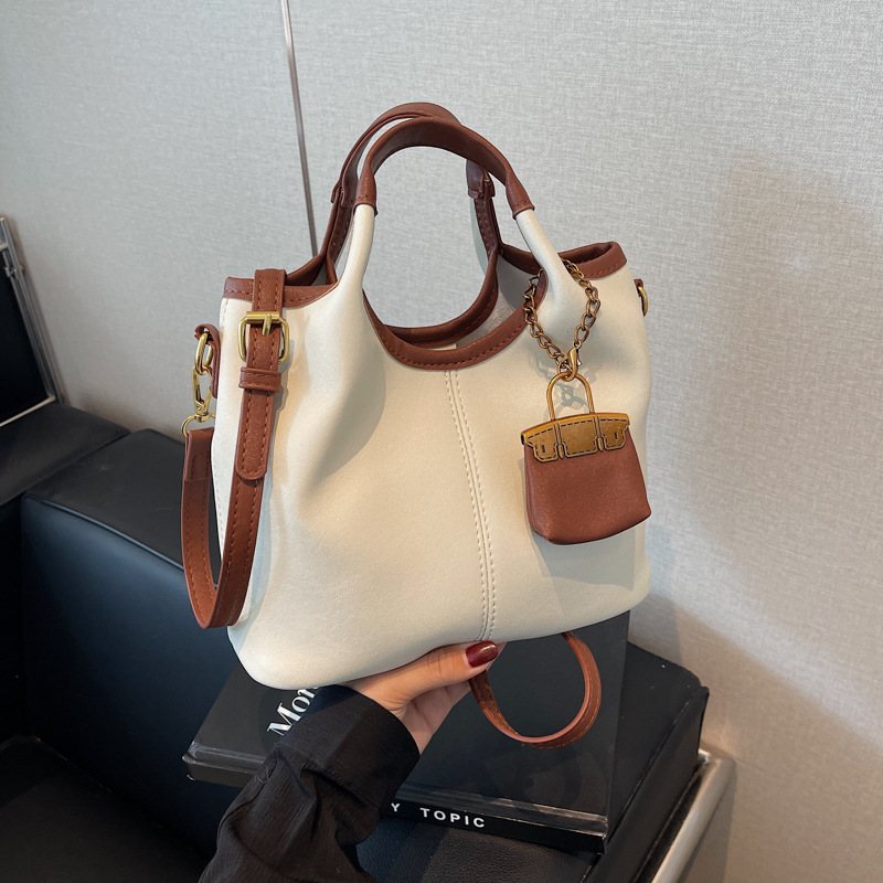 High-quality, light luxury hand-held tote bag for women, 2024 new large-capacity, fashionable and retro single-shoulder crossbody bag Specification drawing