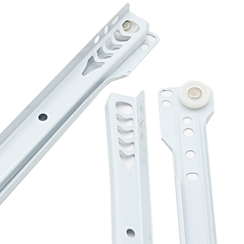 Powder-coated slide rail, drawer slide rail, two-section guide rail, drawer slide rail, wall cabinet slide rail, drawer Item Picture