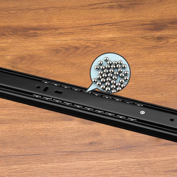 4-inch, 8-inch, 6-inch three-section track, 45-inch wide, 10-inch, 14-inch, 16-inch, 18-inch, 20-inch, 22-inch, 24-inch thickened drawer track details Picture