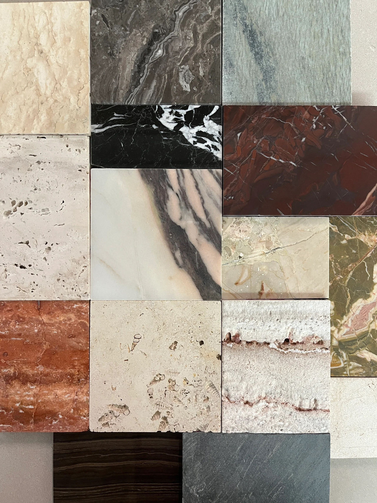Marble, natural artificial stone, quartz stone samples, large and small samples, luxury stone samples, pattern samples, stone materials Item Picture