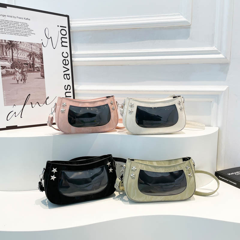 High-quality underarm small bag for women, 2025 new style fashionable and versatile shoulder bag, niche design transparent handbag Application Scenario