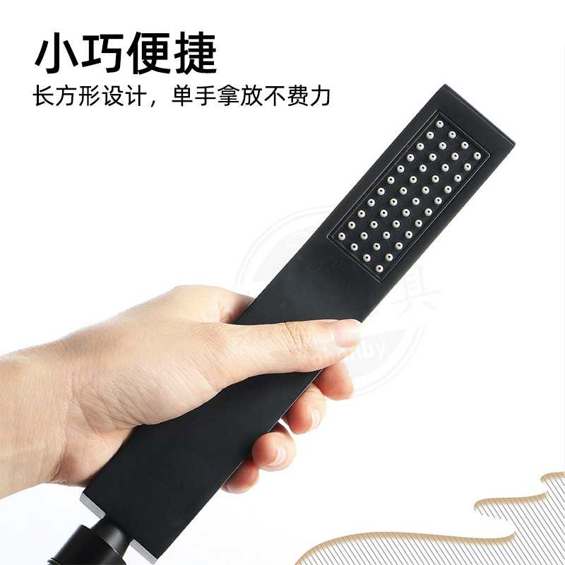 304 stainless steel square shower head, hand-held square pressurized shower head, rectangular shower head for bathing Application Scenario