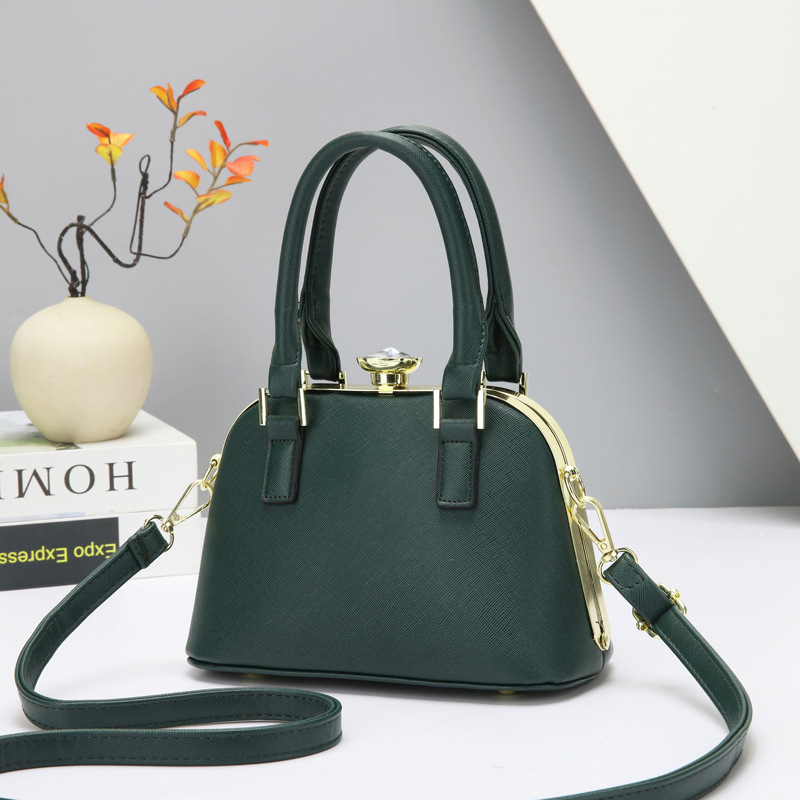 Ladies' handbag 2025 new style simple steel clip bag large capacity single-shoulder crossbody bag Korean version women's bag one-piece consignment Specification drawing