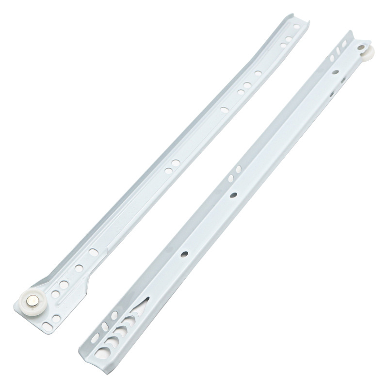 Powder-coated slide rail, drawer slide rail, two-section guide rail, drawer slide rail, wall cabinet slide rail, drawer Specification drawing