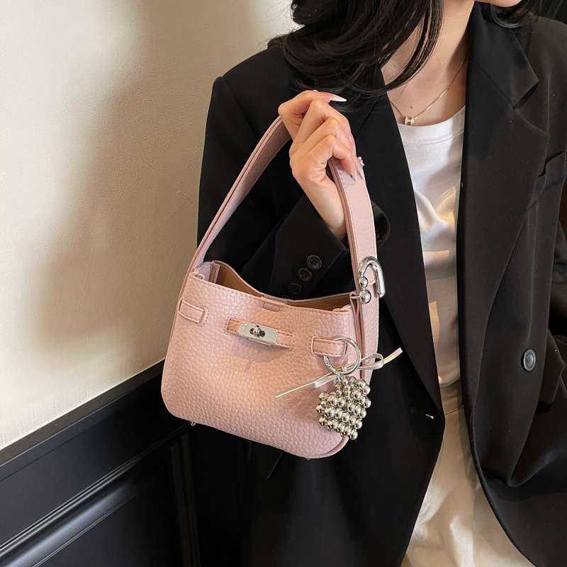 Korean version niche design Kelly handbag for women 2025 new trendy, fashionable and simple single-shoulder crossbody bag for mother and child details Picture