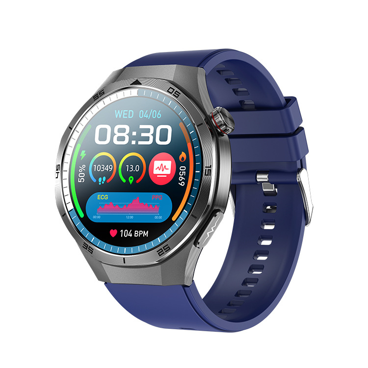 The 2025 new ET456 smartwatch features a 1.56 large screen, AMOLEDECG Bluetooth call, blood glucose and blood oxygen GBAND Item Picture