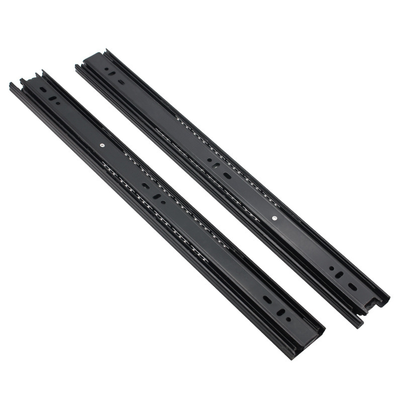 Factory direct sales of 4515 thickened ball bearing drawer slides, three-section silent tracks, keyboard rails, furniture hardware accessories Item Picture