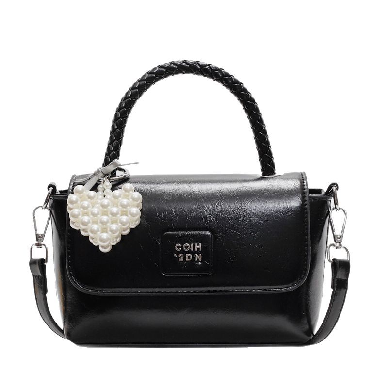 A high-end, stylish hand-held small square bag for women 2025, a new Korean-style shiny, trendy and stylish single-shoulder crossbody bag Item Picture