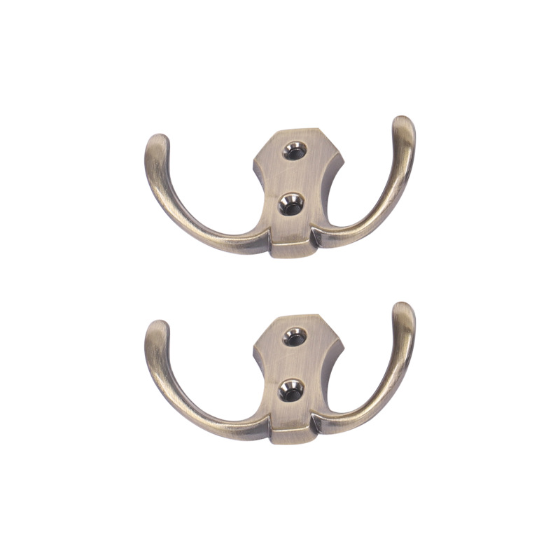 New zinc alloy hooks, single hooks, double hooks, door hooks, kitchen and bathroom hooks, coat hooks, coat hooks, wall hooks Application Scenario