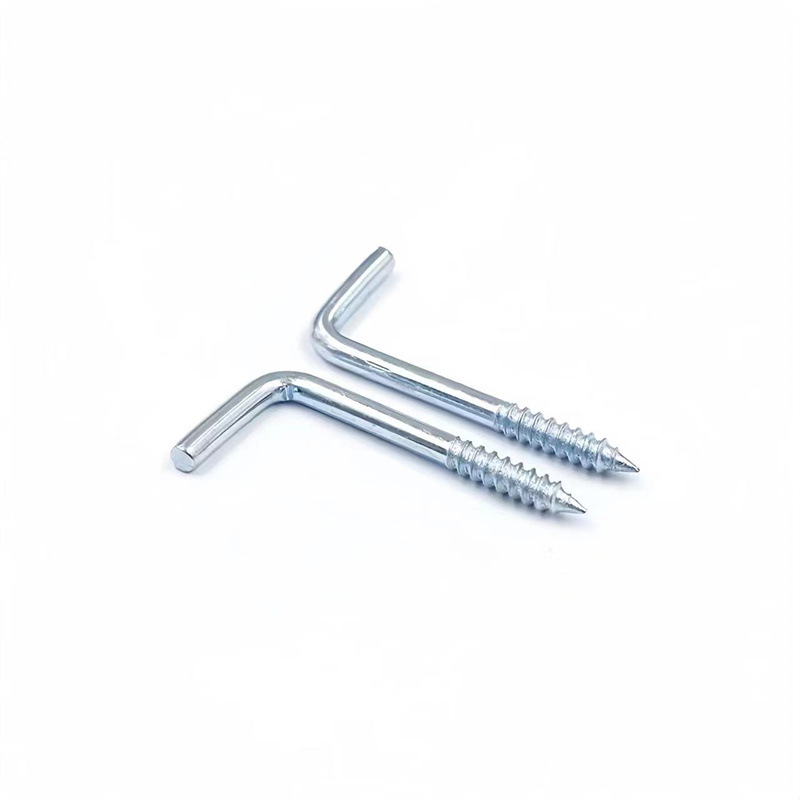Right-angle hook, seven-shaped hook, lamp hook, 7-shaped hook, L-shaped hook, self-tapping screw, L-shaped mirror photo frame, curved hook Item Picture