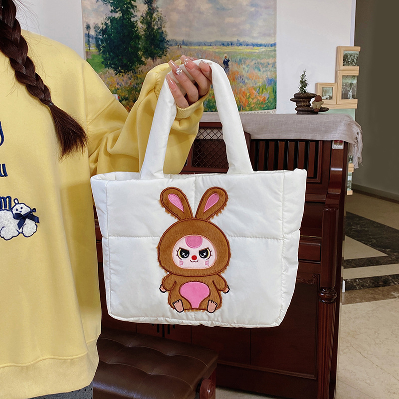 New cute and soft girl doll handbag, high appearance level, single-shoulder crossbody bag, travel loose change makeup bag details Picture