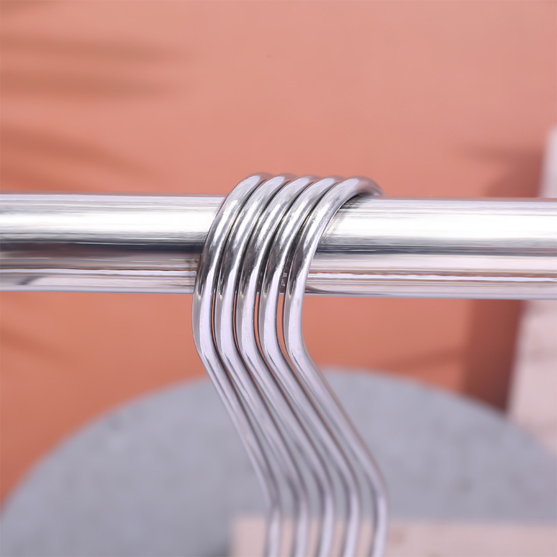 Factory direct sales S-shaped multi-functional hooks, stainless iron hardware hooks, S-hook clothes hanger hooks details Picture