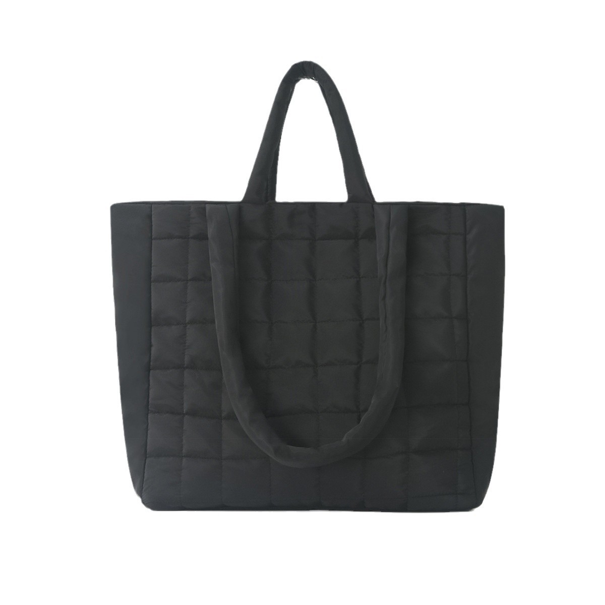 Cross-border fashion tote bag, high-end large-capacity bag, women's 2024 new underarm down bag, casual single-shoulder bag Item Picture