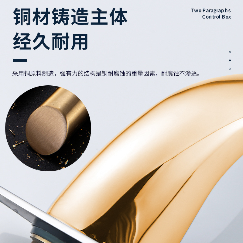 All-copper sensor washbasin faucet, fully automatic single cold and hot intelligent sensor infrared household hand wash Application Scenario