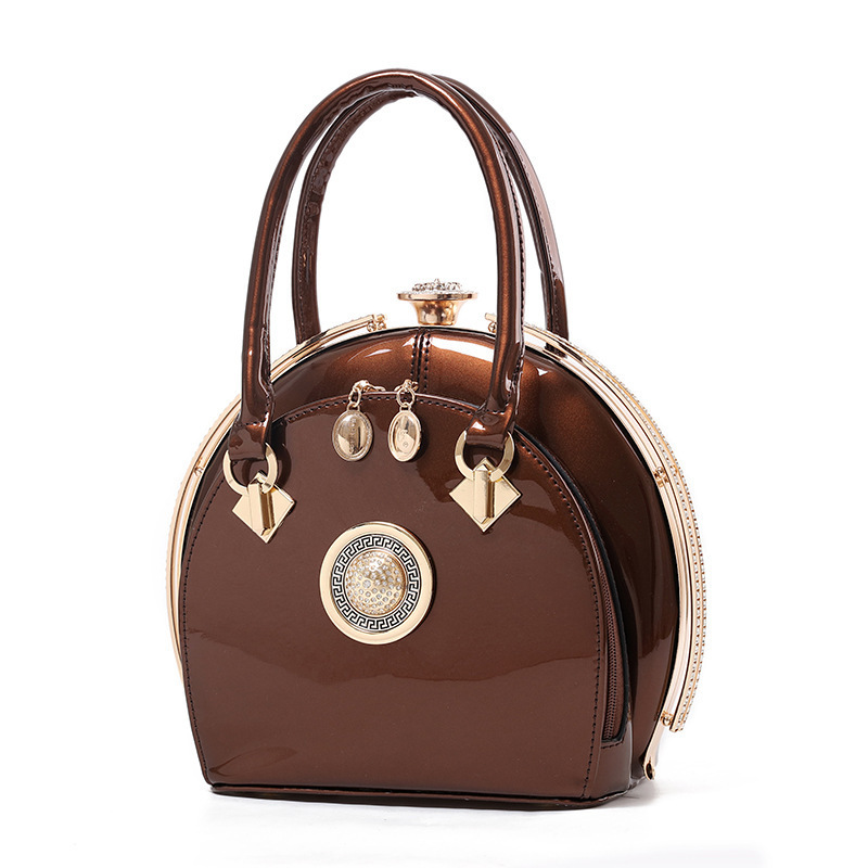Ladies' bags 2023 New style bright leather handbag, noble, fashionable and trendy large-capacity mom bag, direct delivery from the manufacturer Application Scenario