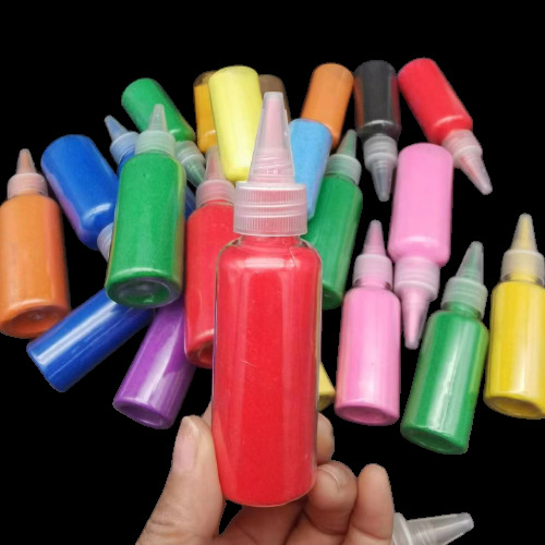 60g dyed color sand children's sand bottle painting small bottle colored sand 72 kinds dyed color sand DIY small bag colored sand Specification drawing