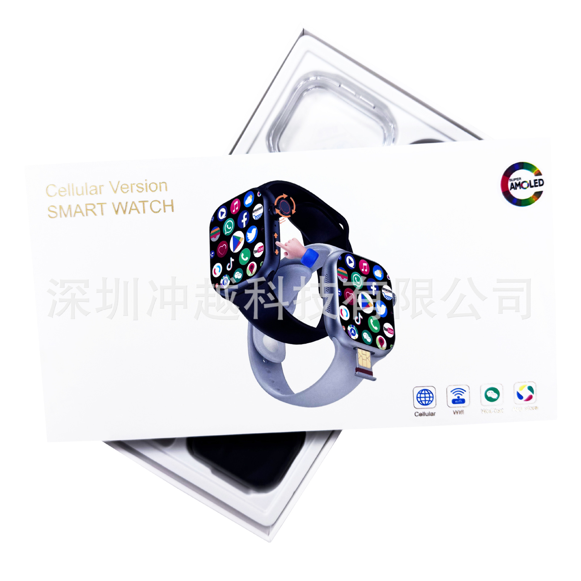 CD20 Smartwatch 5G SIM card Full network compatibility Independent APP download, Bluetooth +SIM card dual system SIM card insertion watch Specification drawing
