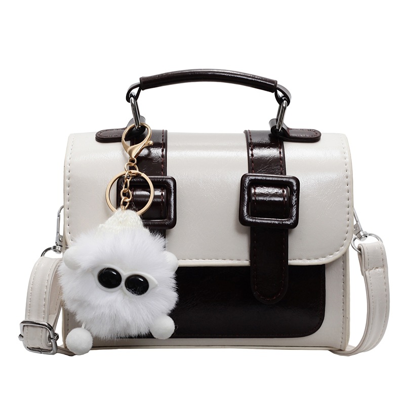 A high-end and stylish small handbag for women in 2025, a trendy and fashionable hand-held small square bag with a striking color contrast and a single-shoulder crossbody Item Picture