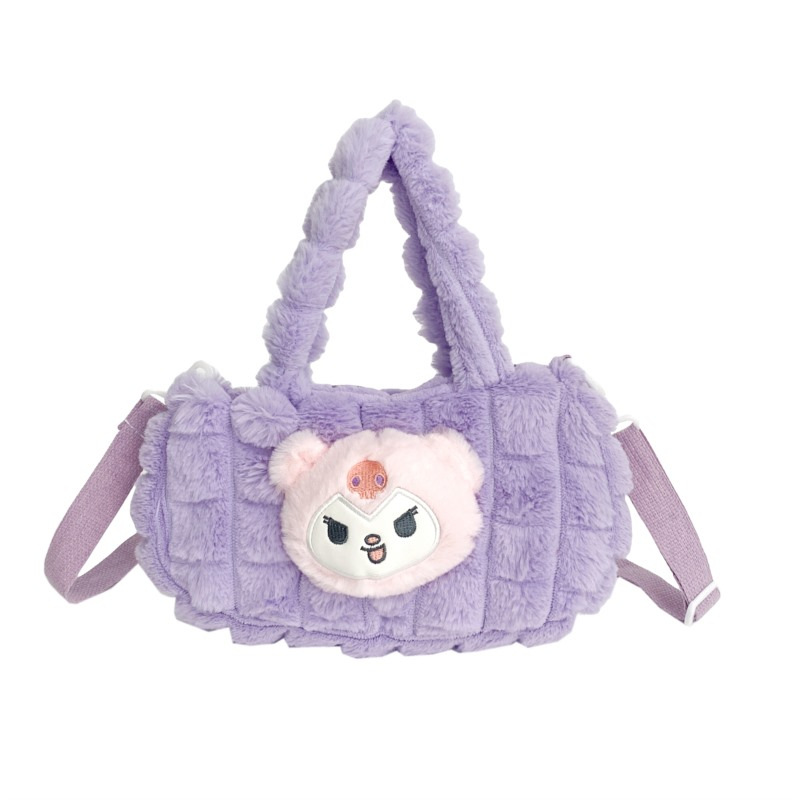 New plush toy cartoon doll bag, single-shoulder crossbody handbag, claw machine doll gift bag manufacturer wholesale Item Picture