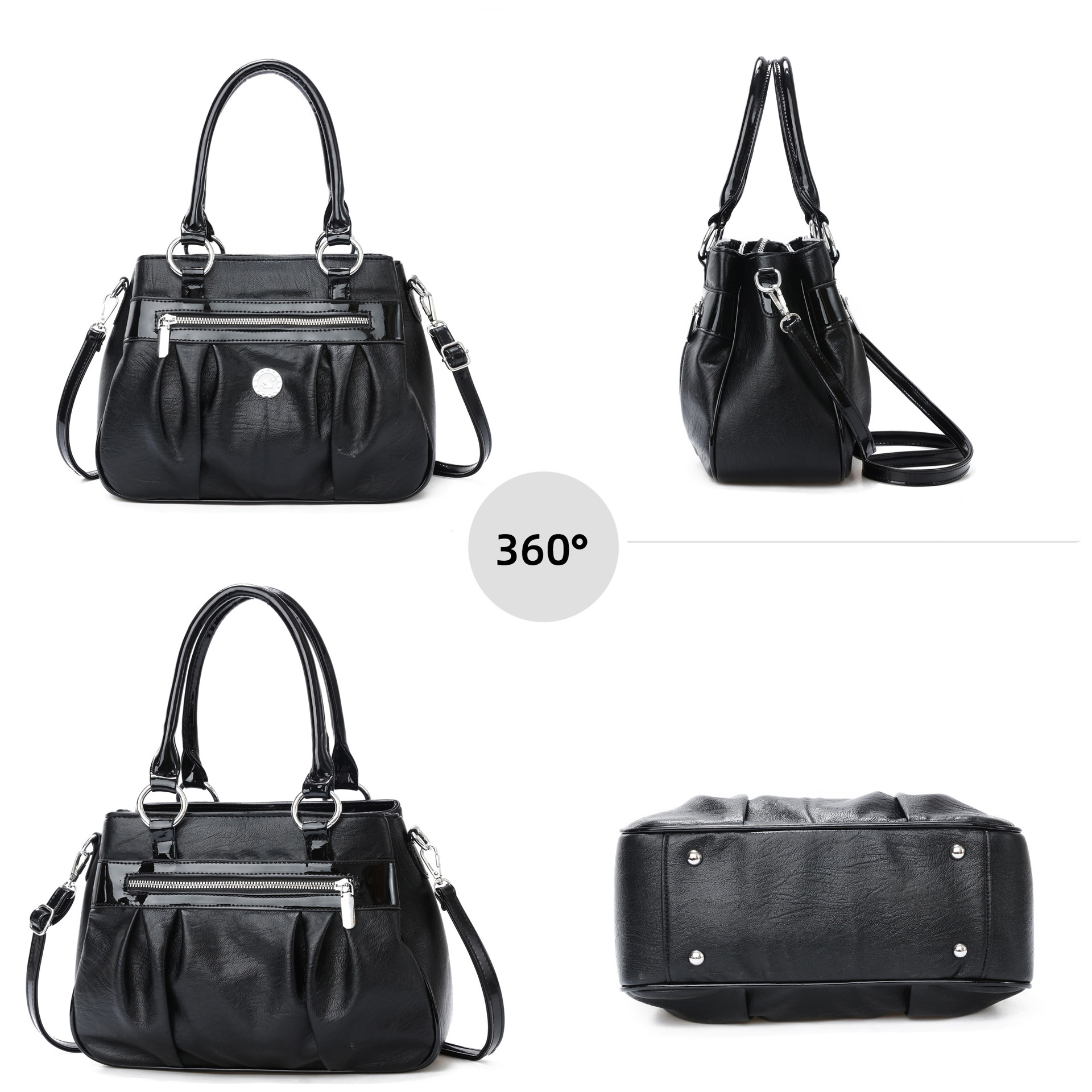 Cross-border consignment soft bags, single-shoulder bags, large-capacity women's bags, new trendy multi-layered handbags, casual and trendy mom bags details Picture