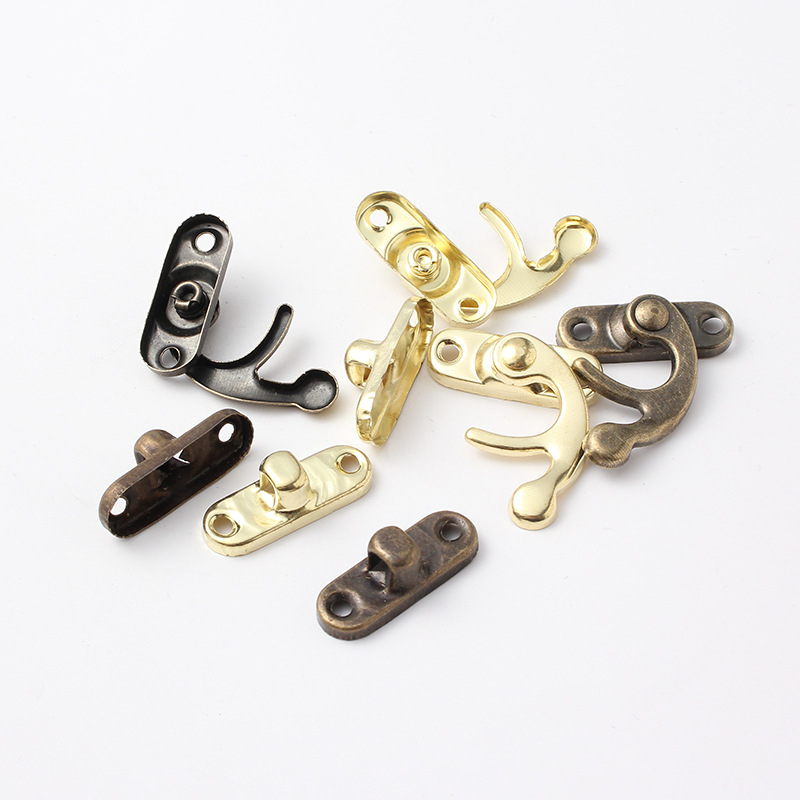 Clothing, luggage, hardware accessories, horn lock, gift box lock, wine box, wooden box, horn lock, wooden box lock, 27*32mm details Picture