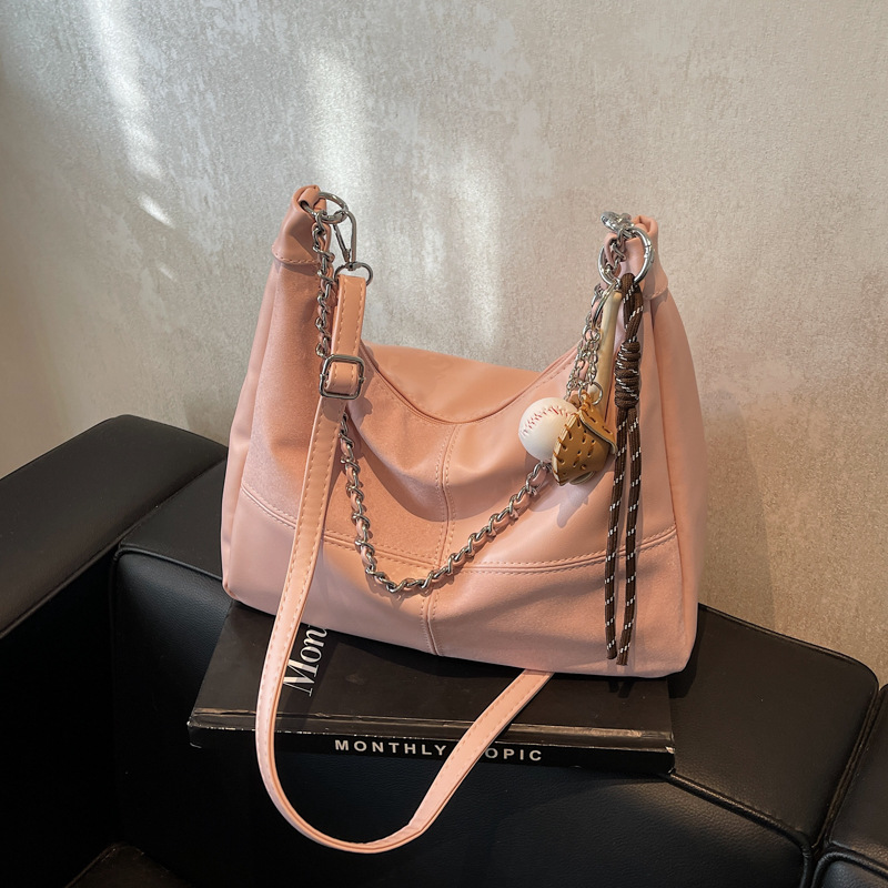 High-end quality bag, women's large-capacity 2024 new retro niche design crossbody bag, chain commuting single-shoulder bag Specification drawing